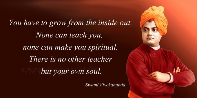 You have to grow from the inside out. None can teach you, none can Mak ...